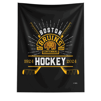 NHL Boston Bruins 100th Anniversary Fanatic Wall Hanging 50x60 Inches