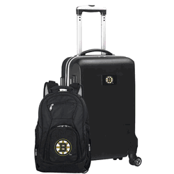 NHL Boston Bruins Deluxe 2-Piece Backpack & Carry-On Set