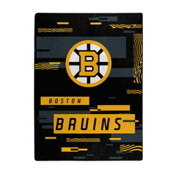 NHL Boston Bruins Digitize Raschel Throw Blanket 60x80Inches