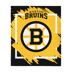 NHL Boston Bruins Dimensional Micro Raschel Throw Blanket 46x60 Inches