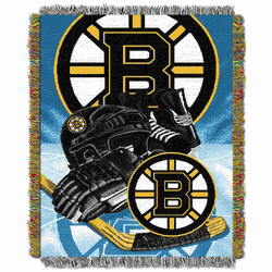 NHL Boston Bruins Home Ice Advantage Tapestry Throw