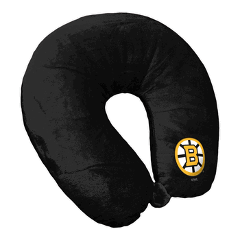 NHL Boston Bruins Logo Black Neck Pillow