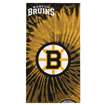 NHL Boston Bruins Pyschedelic Beach Towel 30x60 Inches