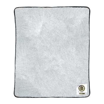 NHL Boston Bruins Two Tone Sherpa Throw Blanket 50x60 Inches