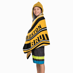 NHL Boston Bruins Youth Hooded Beach Towel 21 x 51 Inches