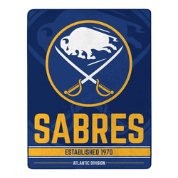NHL Buffalo Sabres Breakaway Micro Raschel Throw Blanket 46x60 inches