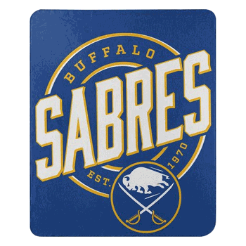 NHL Buffalo Sabres Campaign Fleece Throw Blanket 50x60 Inches