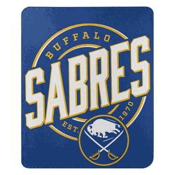 NHL Buffalo Sabres Campaign Fleece Throw Blanket 50x60 Inches