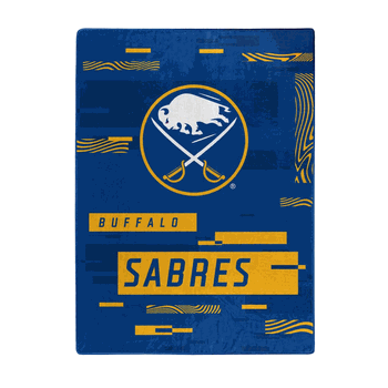 NHL Buffalo Sabres Digitize Raschel Throw Blanket 60x80Inches