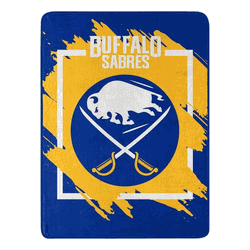 NHL Buffalo Sabres Dimensional Micro Raschel Throw Blanket 46x60 Inches