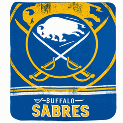 NHL Buffalo Sabres Fade Away Fleece Throw Blanket 50x60 inches