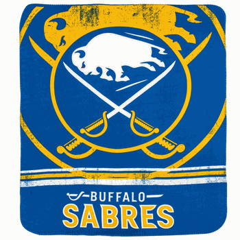 NHL Buffalo Sabres Fade Away Fleece Throw Blanket 50x60 inches