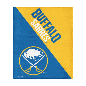 NHL Buffalo Sabres Halftone Silk Touch Throw Blanket 46x60 inches
