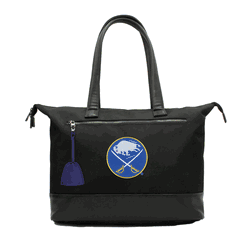 NHL Buffalo Sabres Laptop Tote Bag with Colored Zipper Pull Accessory