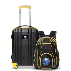 NHL Buffalo Sabres Premium 2-Piece Backpack & Carry-On Set