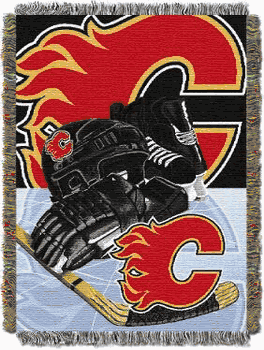 NHL Calgary Flames Home Ice Advantage Tapestry Throw