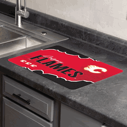 NHL Calgary Flames Torn Small Mat 15�20 inches