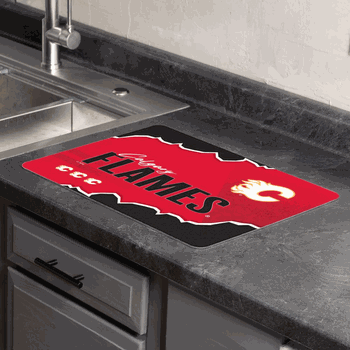 NHL Calgary Flames Torn Small Mat 15�20 inches