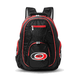 NHL Carolina Hurricanes 19" Premium Laptop Backpack with Colored Trim