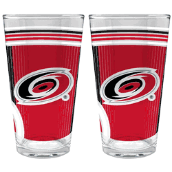 NHL Carolina Hurricanes 2pc Pint Glass Set
