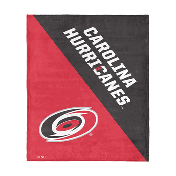 NHL Carolina Hurricanes Halftone Silk Touch Throw Blanket 46x60 inches