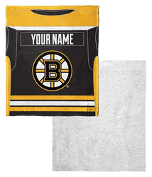 NHL Carolina Hurricanes Jersey Personalized Silk Touch Sherpa Throw Blanket 50x60 Inches