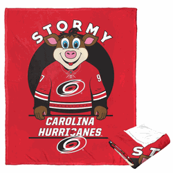 NHL Carolina Hurricanes Mascot Love Silk Touch Throw Blanket 50x60 Inches