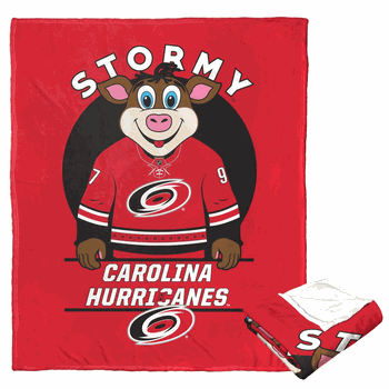 NHL Carolina Hurricanes Mascot Love Silk Touch Throw Blanket 50x60 Inches
