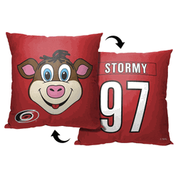 NHL Carolina Hurricanes Mascot Love Throw Pillow 18x18 Inches