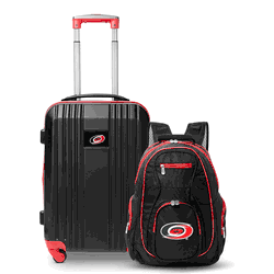 NHL Carolina Hurricanes Premium 2-Piece Backpack & Carry-On Set