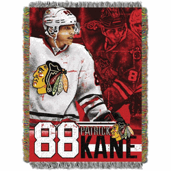 NHL Chicago Blackhawks Player Patrick Kane Woven Tapestry Throw Blanket 48x60 Inches