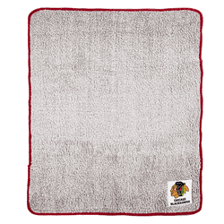 NHL Chicago Blackhawks Two Tone Sherpa Throw