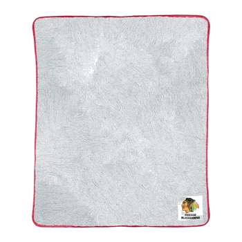 NHL Chicago Blackhawks Two Tone Sherpa Throw Blanket 50x60 Inches