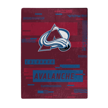 NHL Colorado Avalanche Digitize Raschel Throw Blanket 60x80Inches