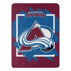 NHL Colorado Avalanche Dimensional Micro Raschel Throw Blanket 46x60 Inches