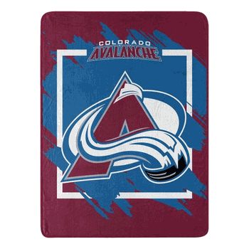 NHL Colorado Avalanche Dimensional Micro Raschel Throw Blanket 46x60 Inches