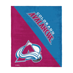 NHL Colorado Avalanche Halftone Silk Touch Throw Blanket 46x60 inches