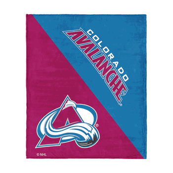 NHL Colorado Avalanche Halftone Silk Touch Throw Blanket 46x60 inches