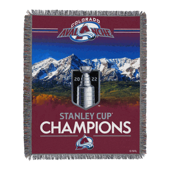 NHL Colorado Avalanche Home Ice Advantage Woven Tapestry Wall Hanging 48x60 Inches