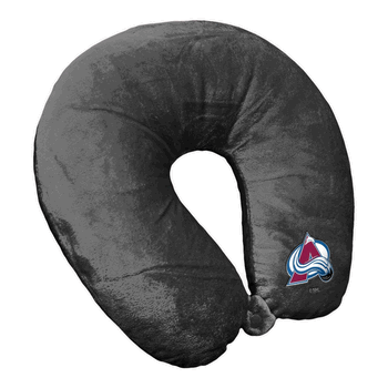 NHL Colorado Avalanche Logo Charcoal Neck Pillow