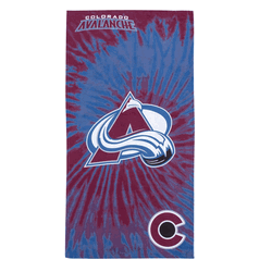 NHL Colorado Avalanche Pyschedelic Beach Towel 30x60 Inches