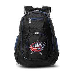 NHL Columbus Blue Jackets 19" Premium Laptop Backpack with Colored Trim