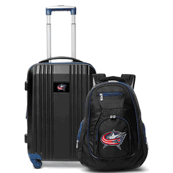 NHL Columbus Blue Jackets Premium 2-Piece Backpack & Carry-On Set