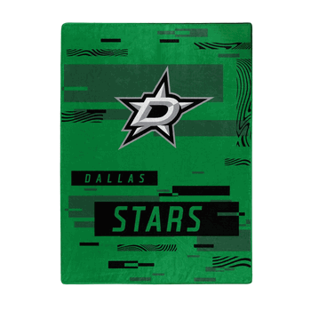 NHL Dallas Stars Digitize Raschel Throw Blanket 60x80Inches