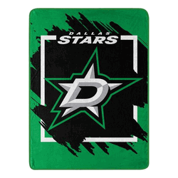NHL Dallas Stars Dimensional Micro Raschel Throw Blanket 46x60 Inches