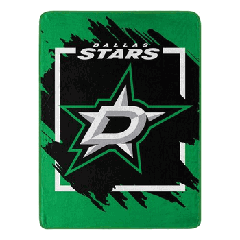 NHL Dallas Stars Dimensional Micro Raschel Throw Blanket 46x60 Inches
