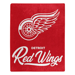 NHL Detroit Red Wings Signature Raschel Throw Blanket 50x60 Inches