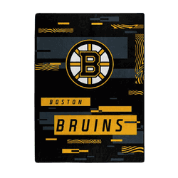 Boston Bruins Digitize Raschel Plush Throw Blanket