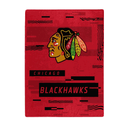 Chicago Blackhawks Digitize Raschel Plush Throw Blanket