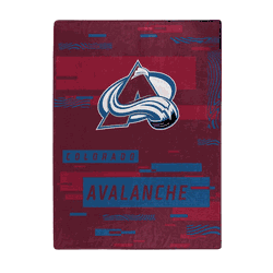 Colorado Avalanche Digitize Raschel Plush Throw Blanket